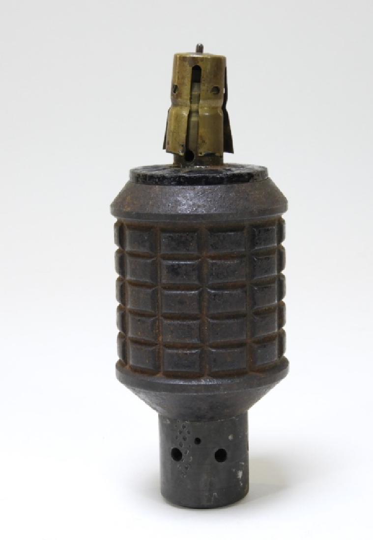 WWII Japanese Type 10 Inert Hand Grenade: Japan,1921 -45 An early design 1904 -1905 Russo Japanese War. 5 inches tall