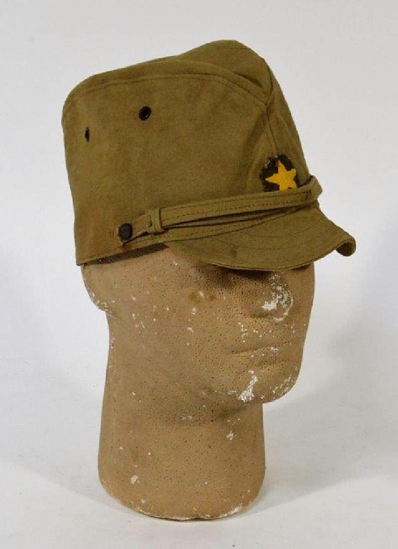 WWII Japanese Army Tan Summer Soft Cap (1 of 9)