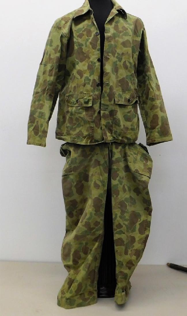 WWII U.S. Army Camouflage HBT Combat Shirt & Pants (1 of 5)