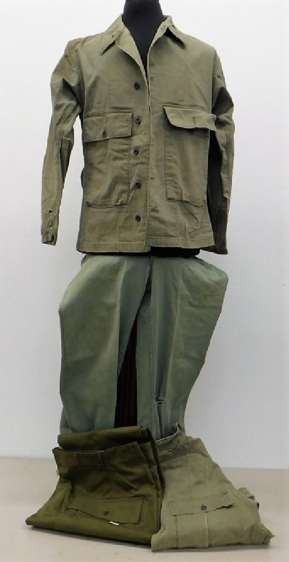 WWII U.S. Army HBT Combat Shirts and Pants (1 of 8)