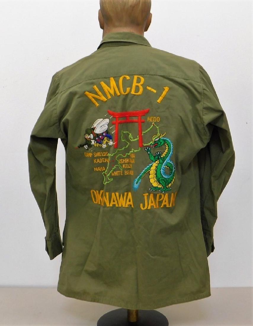 Vietnam War Navy Shirt With CB's Embroidered Back (1 of 7)