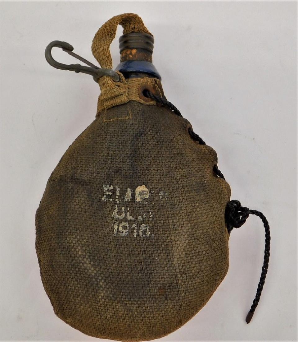 WWI Austrian Army Enameled Canteen Dated 1918 (1 of 5)
