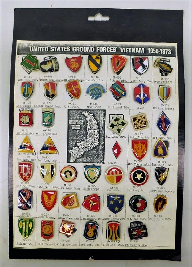 Vietnam War US Military Pins for Units in Vietnam