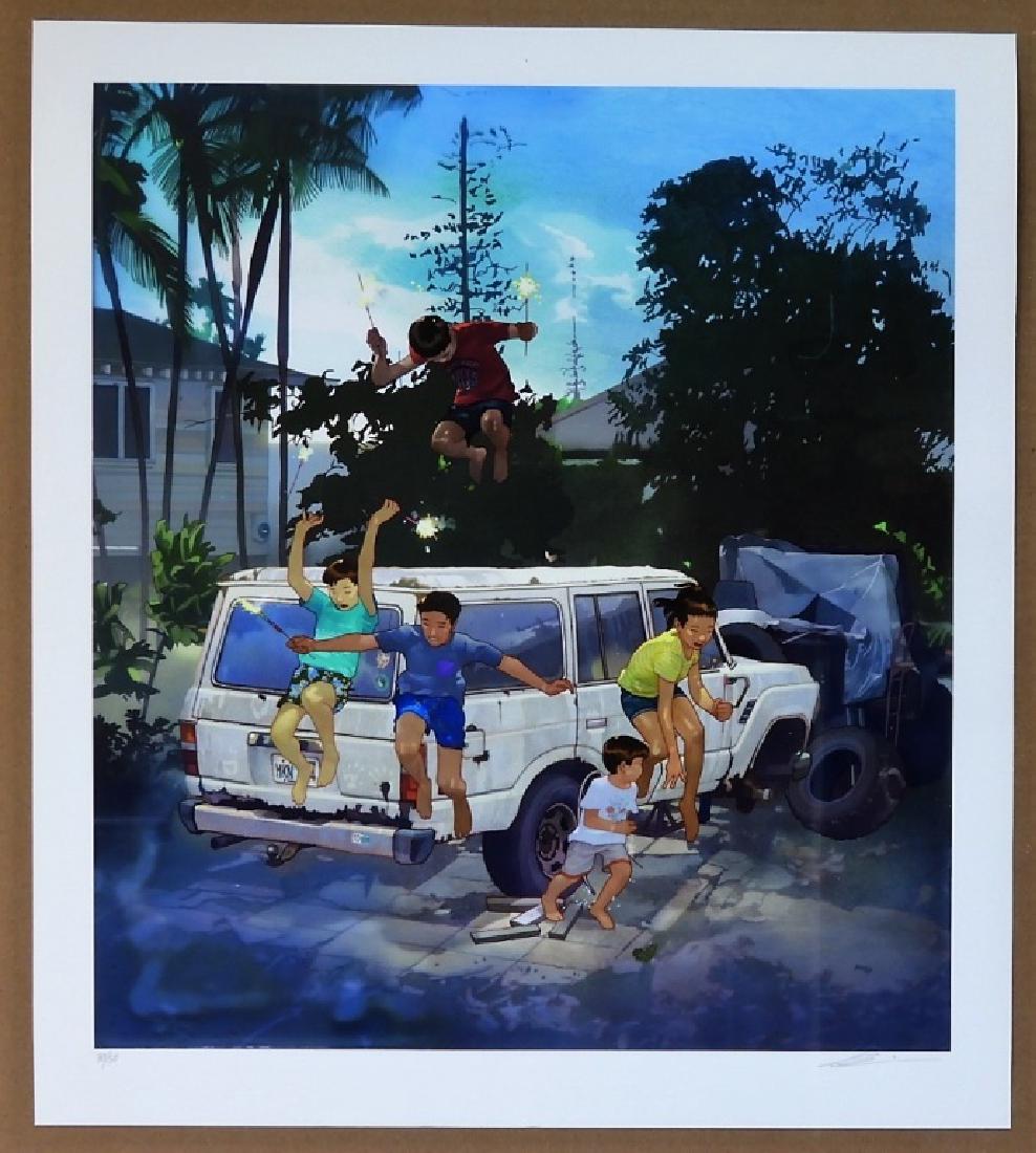 Edwin Ushiro Gathering Whispers Exhibition Litho (1 of 5)