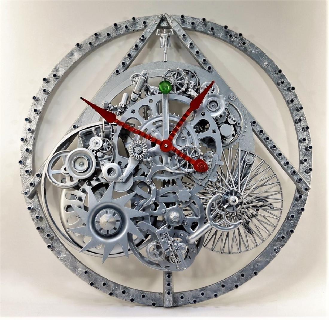Christopher Thomas Steampunk Superman Clock: Christopher Thomas Rhode Island,b.1969 Christopher Thomas, Superman Clock, 2014. Christopher Thomas is an accomplished Rhode Island artist actively exhibiting work since 2013. Originally a behavioral