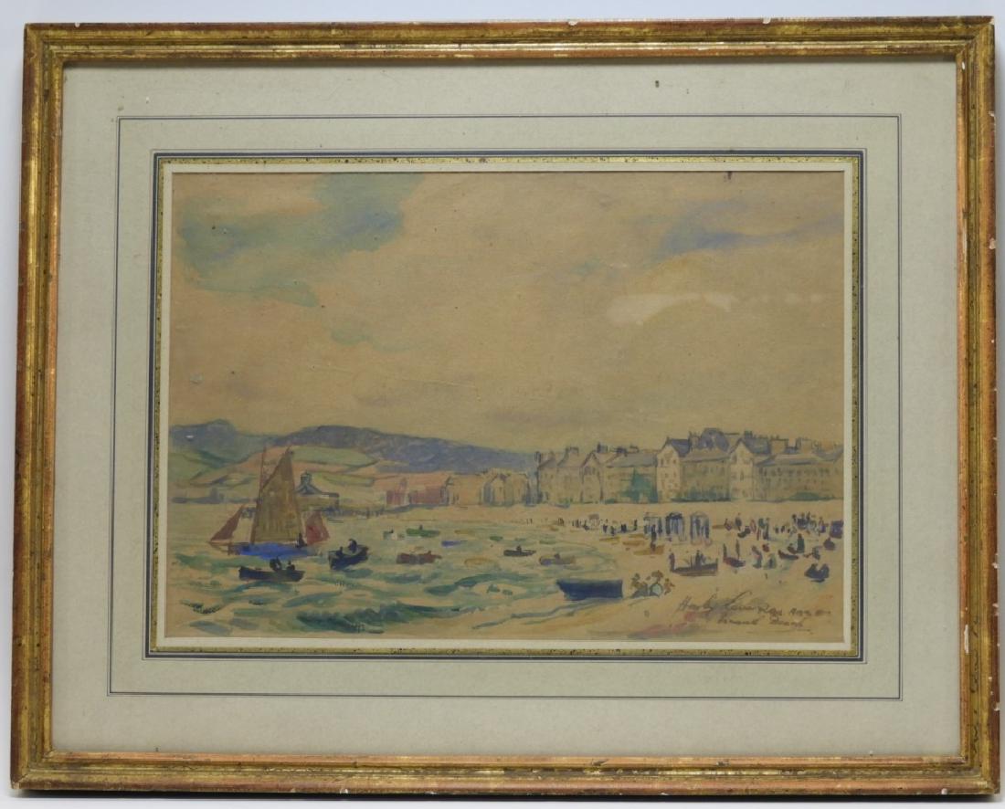 Hayley Lever English Beach Scene WC Painting (1 of 6)