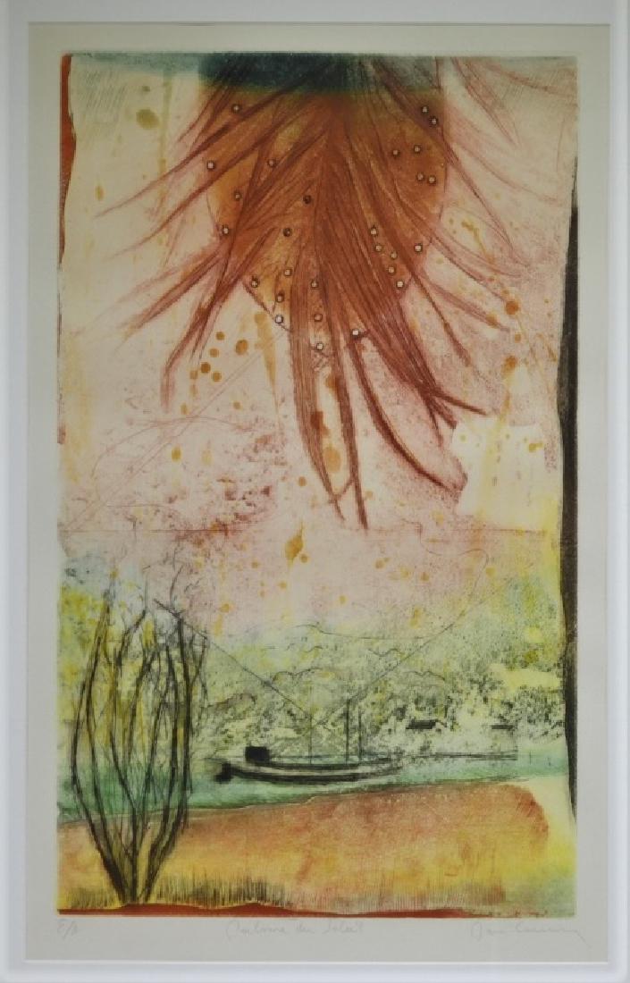 Rene Carcan Calm of the Sun Aquatint Etching (1 of 5)