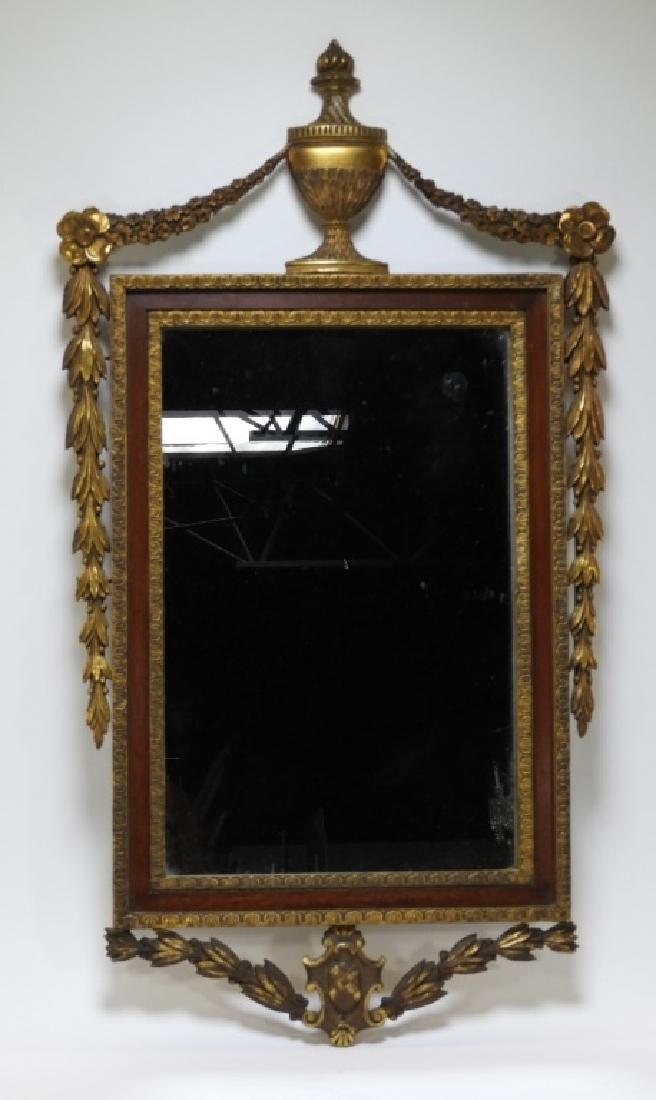 19C American Federal Gilt Mahogany Wall Mirror (1 of 5)