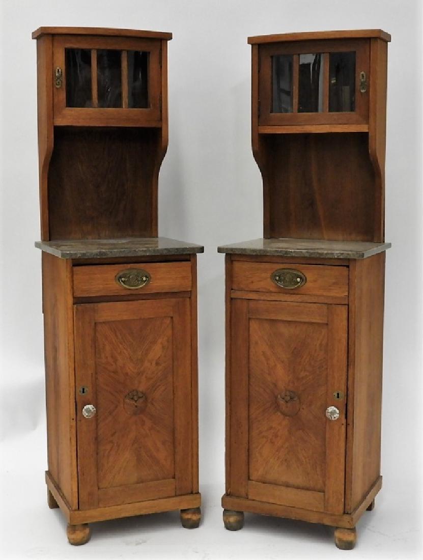 PR Antique French Side Cabinet Commodes (1 of 7)