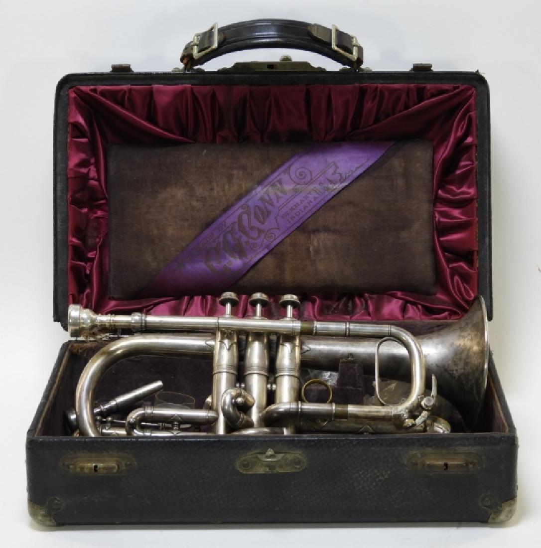 1907 C. G. Conn LTD Elkhart Cornet Director Horn (1 of 9)