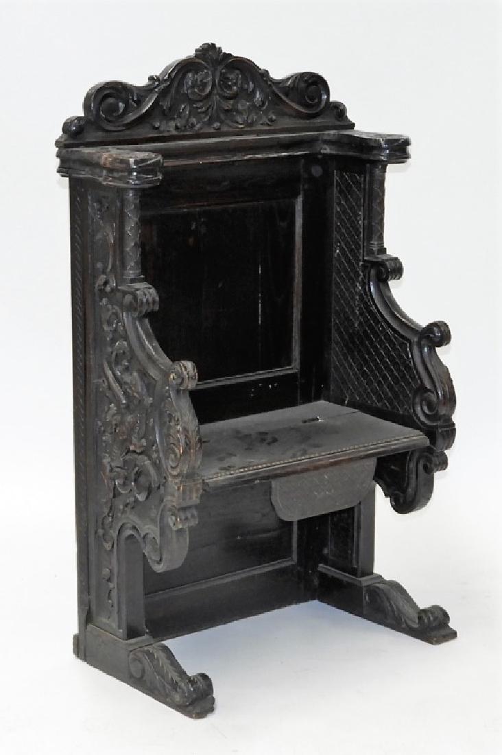 18C. Continental Renaissance Revival Hall Chair (1 of 9)