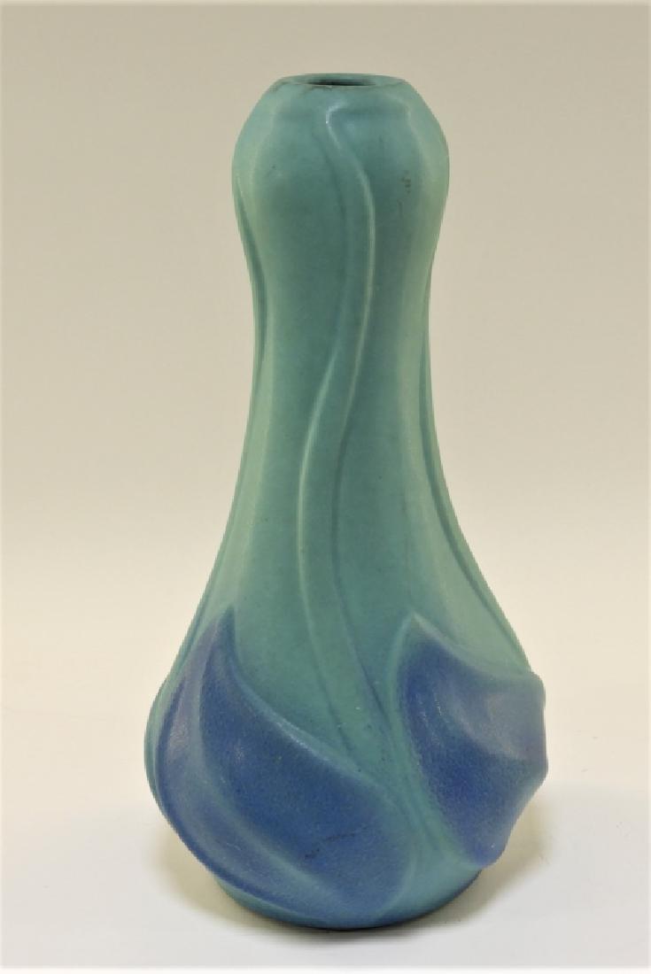 Van Briggle Pottery Floriform Turquoise Glaze Vase (1 of 6)
