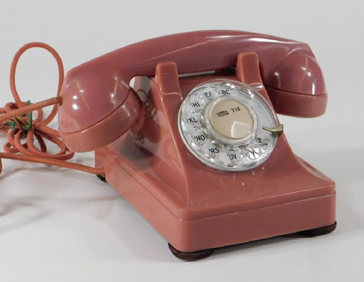 Rare C 1953 Western Electric 302 Rose Rotary Phone Aug 04 18 Bruneau Co Auctioneers In Ri
