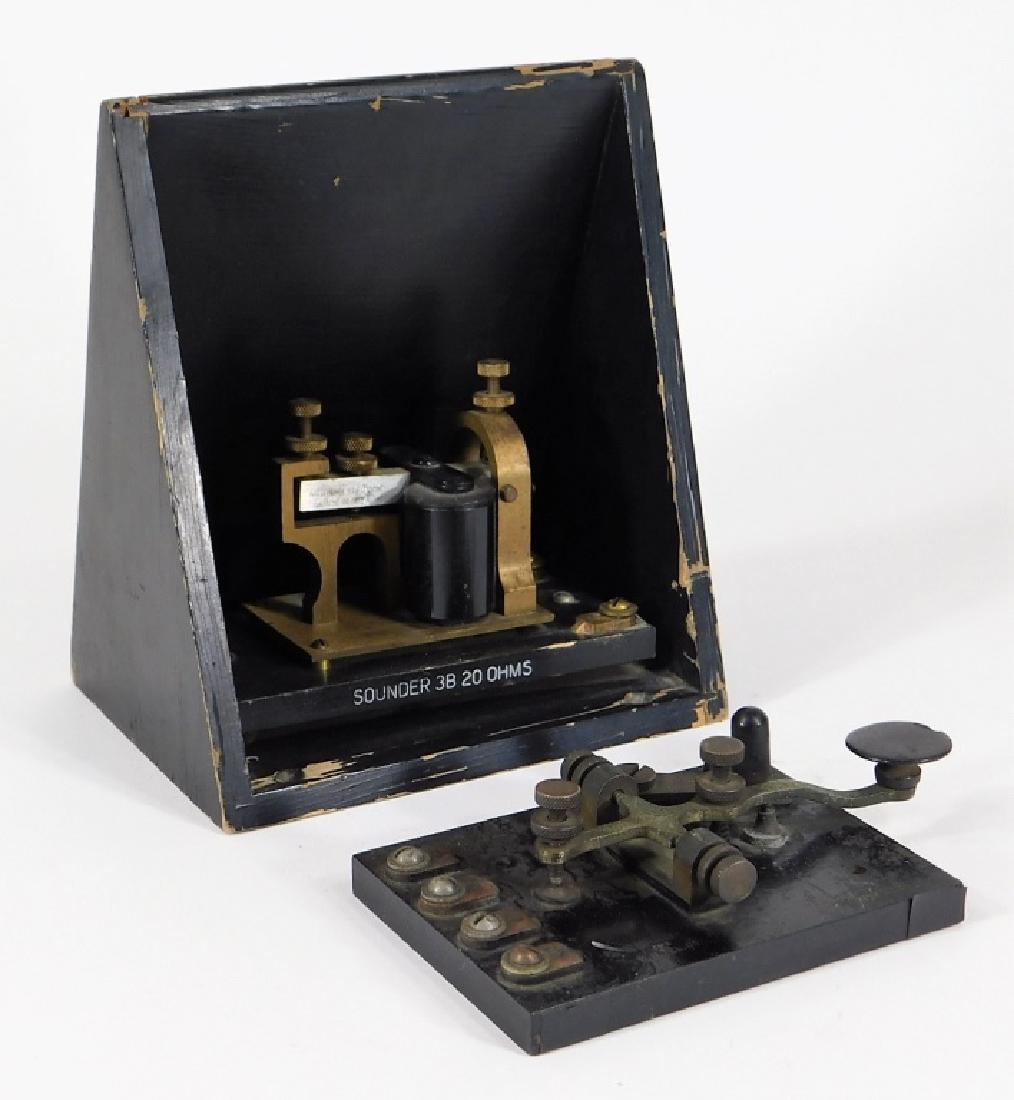 Telegraph Switch Key & Triangle Box Sounder (1 of 12)