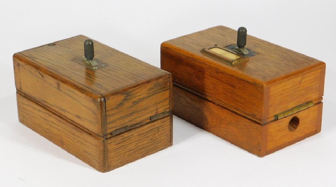 PR Oak Telegraph Keys for Circuit to Havana Cuba (1 of 5)