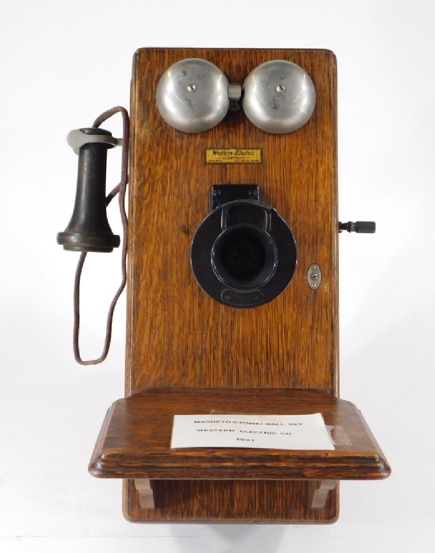 C.1907 Western Electric Oak Wall Telephone