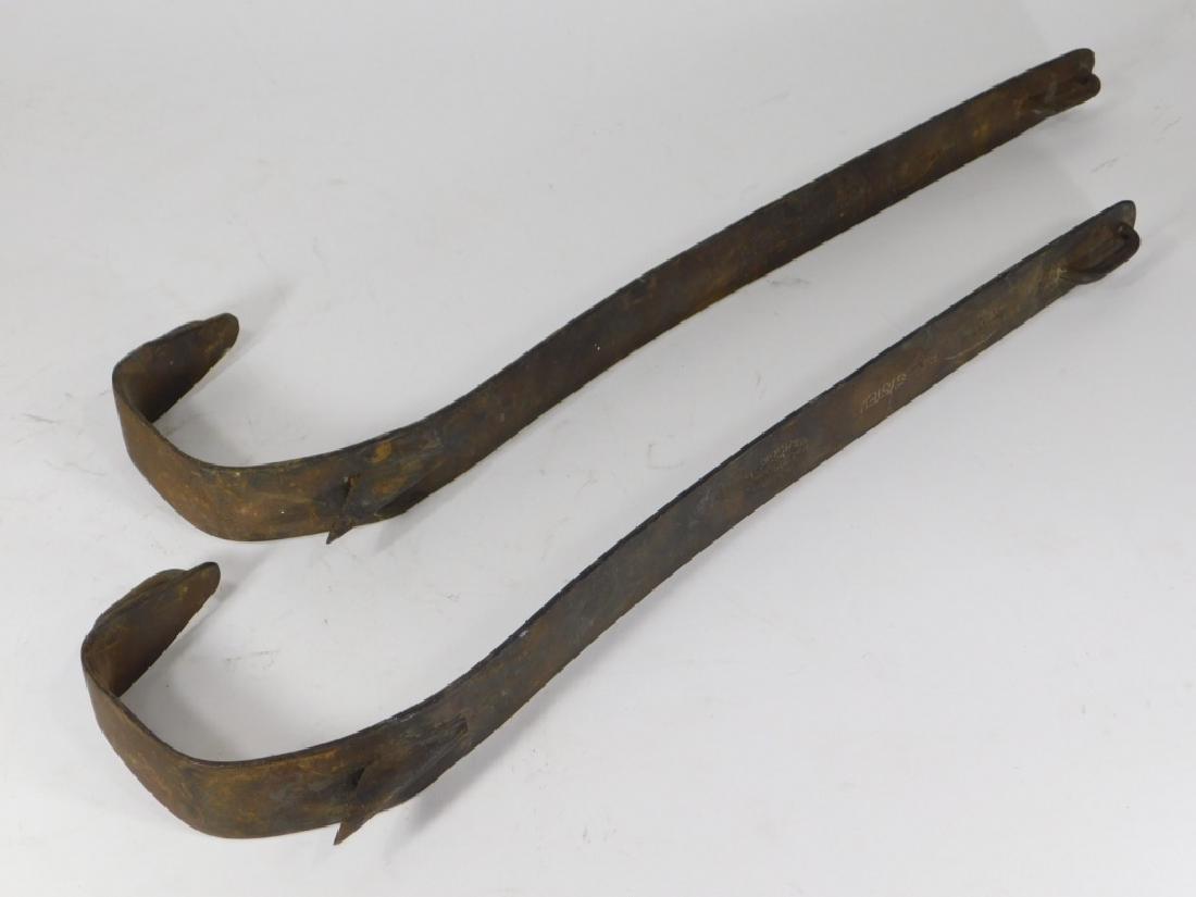 PR C.1917 Bell Cast Iron Telephone Pole Climbers (1 of 6)