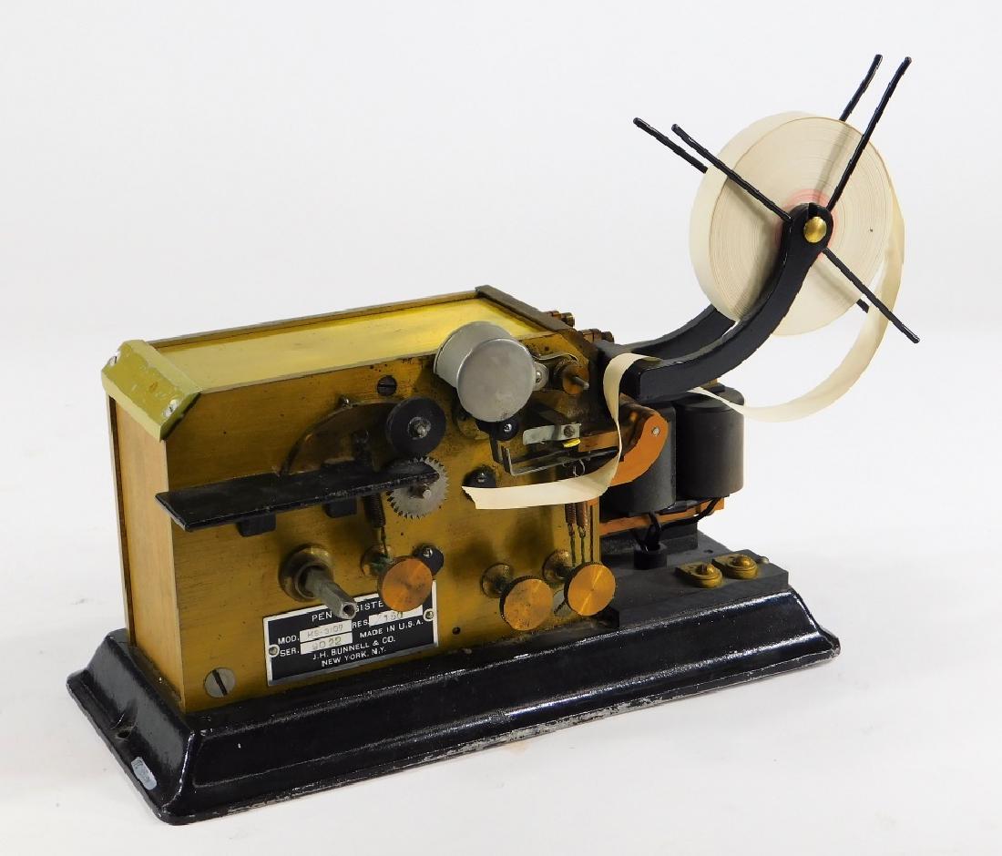 J. H. Bunnell Telegraph Pen Register Sounder Key (1 of 5)