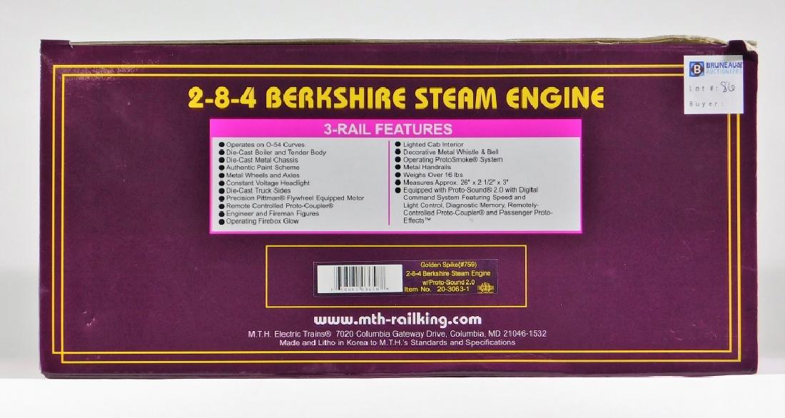 MTH Golden Spike 284 Berkshire Steam Engine Train (1 of 3)