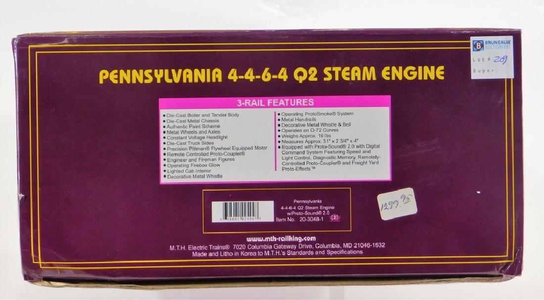 MTH Pennsylvania 4464 Q2 Steam Engine O Train (1 of 3)