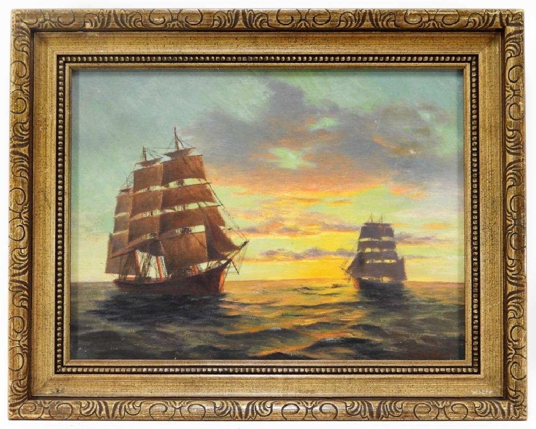 Eliot Candee Clark Impressionist Maritime Painting (1 of 6)