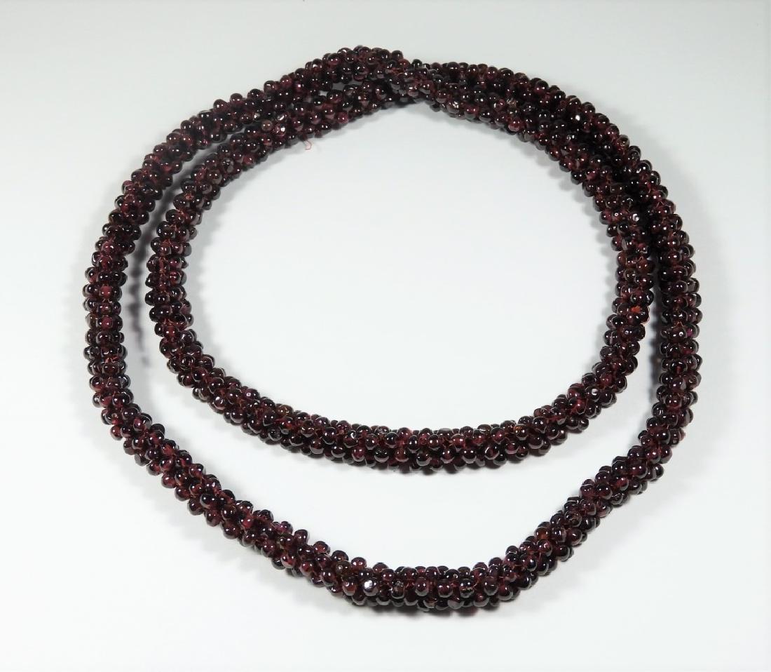 European Spheroid Amethyst Bead Necklace (1 of 4)