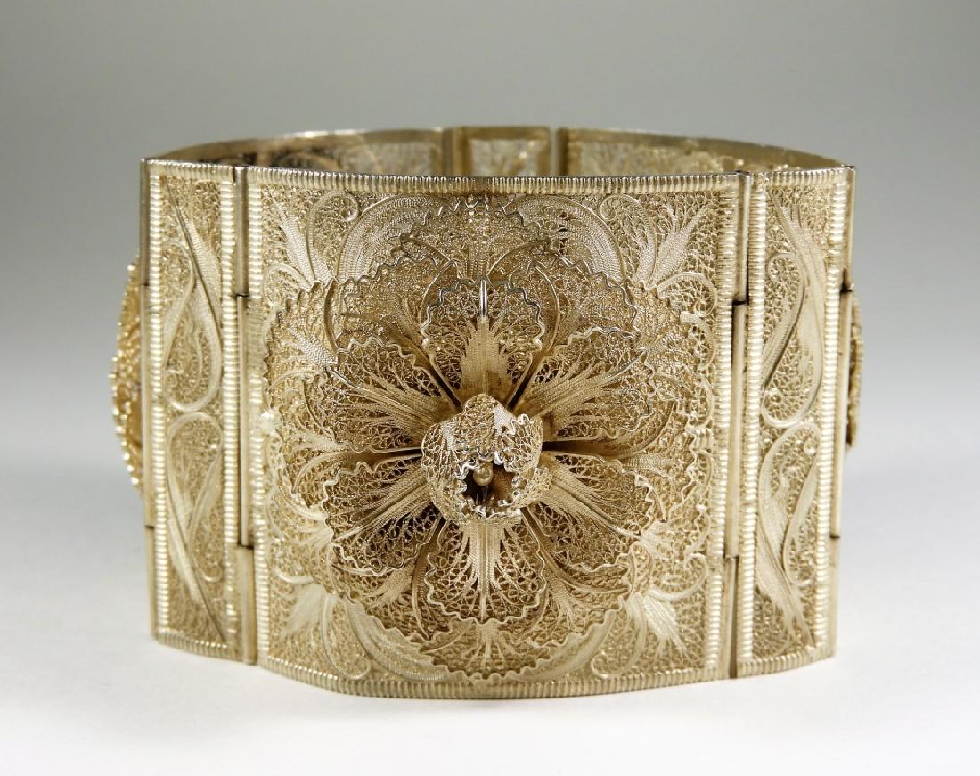 Gaspar Vieira Portugal Sterling Filigree Bracelet (1 of 5)