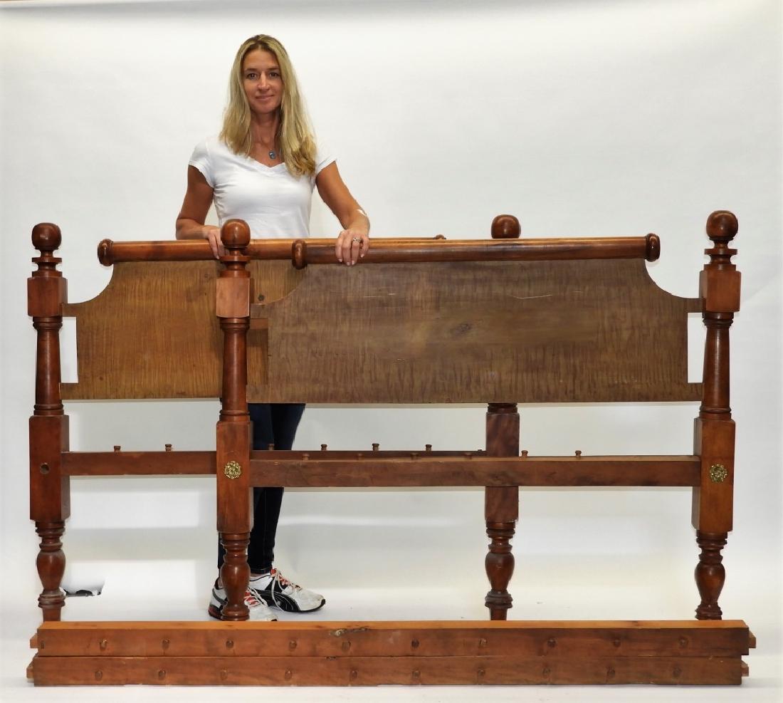 C.1825 Federal Faux Tiger Maple Full Size Rope Bed (1 of 5)