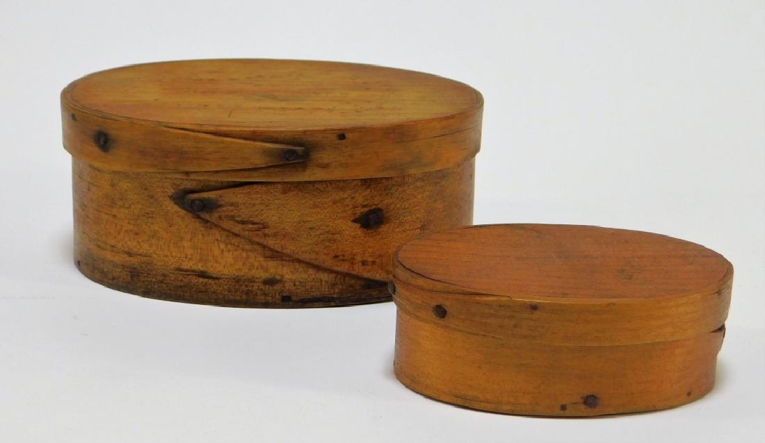 2PC 19C New England Oval Covered Pantry Box (1 of 7)