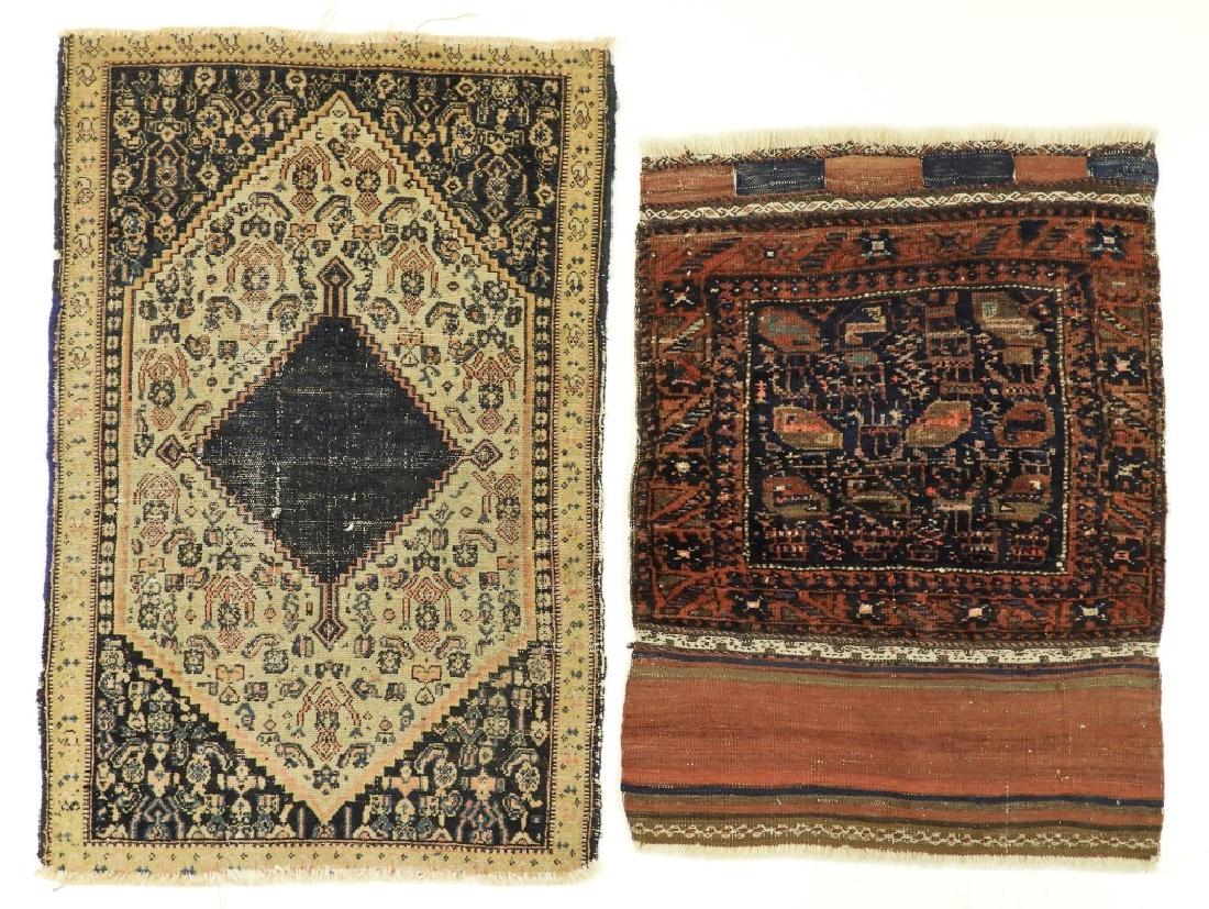 Middle Eastern Senneh Carpet & Bag Face Rug (1 of 8)
