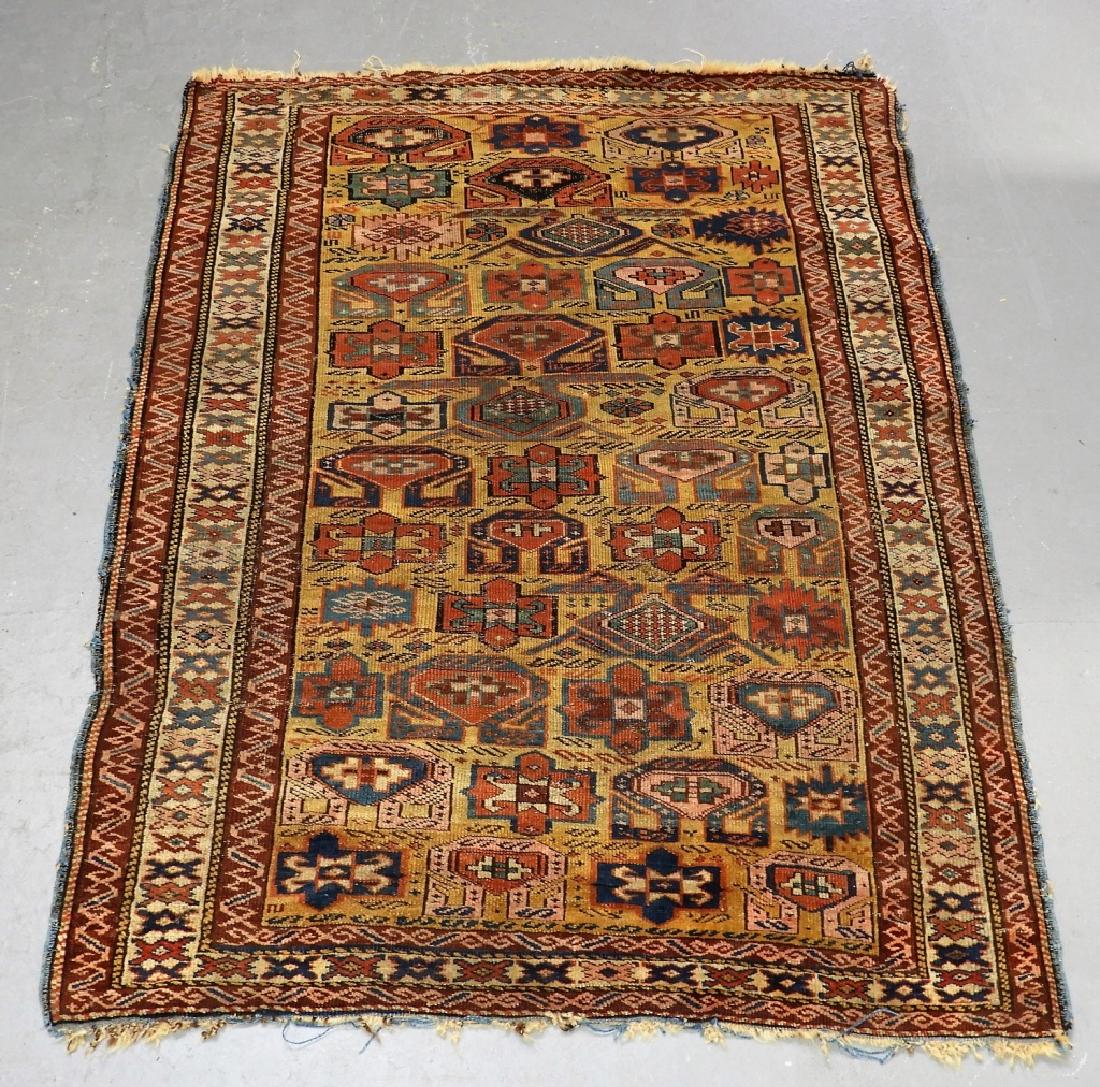 C.1890 Caucasian Oriental Geometric Carpet Rug (1 of 9)