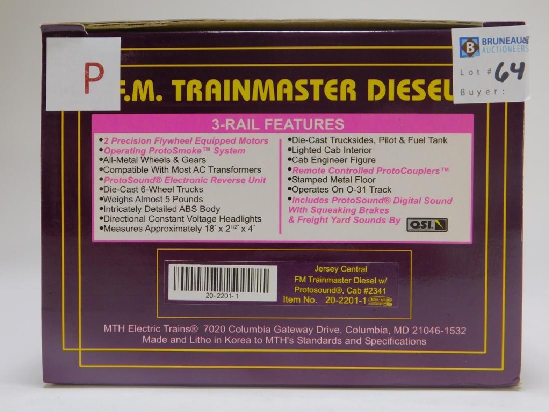 MTH Jersey Central FM Trainmaster Diesel O Train (1 of 3)