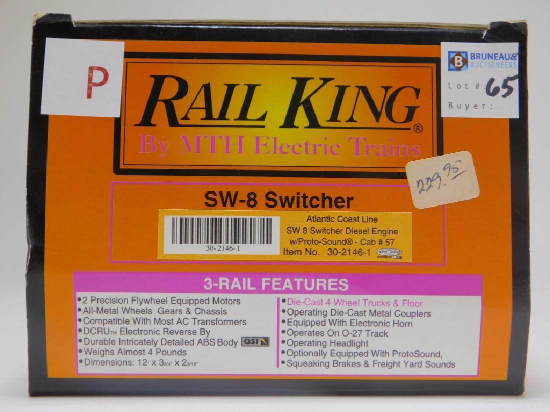 Rail King Atlantic Coast SW8 Switcher Diesel Train: Item no. 30-2146-1.