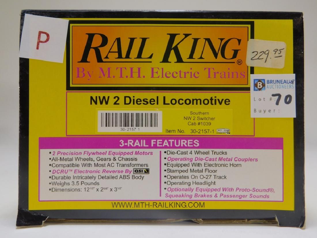 Rail King Southern NW2 Diesel Locomotive O Train: Item no. 30-2157-1.