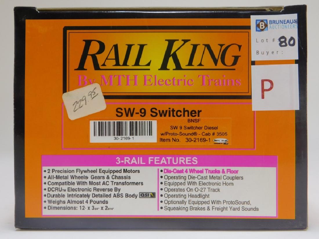 Rail King BNSF SW9 Switcher Diesel Engine O Train (1 of 3)