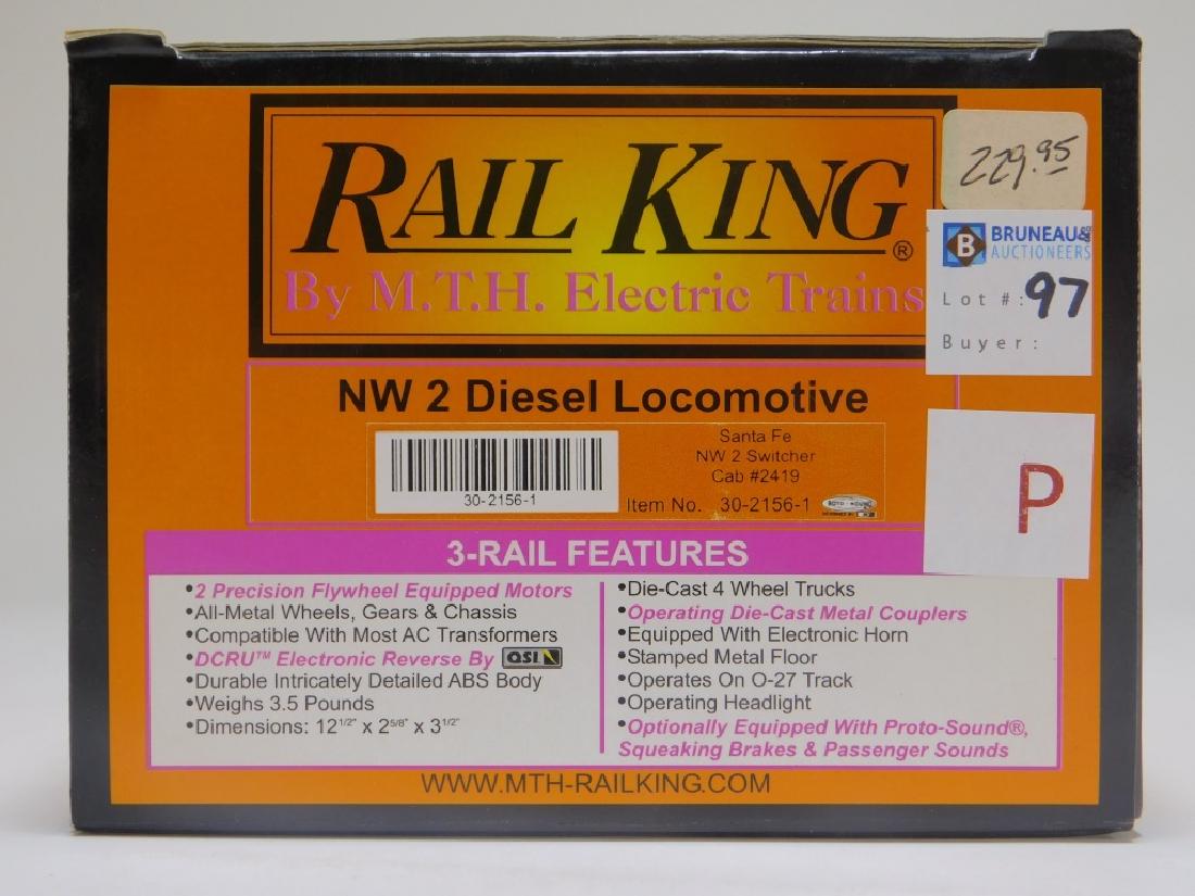 Rail King Santa Fe NW 2 Switcher Diesel Locomotive: Item no. 30-2156-1.