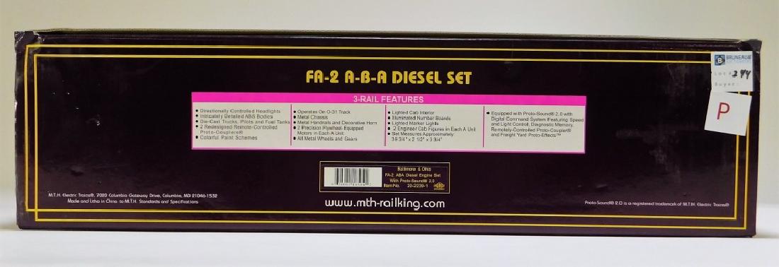 MTH Baltimore & Ohio FA-2 ABA Diesel Engine Train (1 of 3)