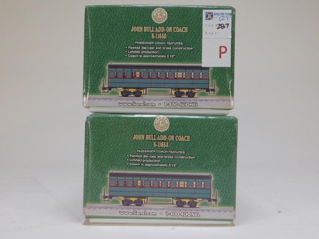 2PC Lionel John Bull Add-On Coach Car Train (1 of 3)