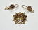 14K Gold Pearl Opal Star Brooch & Earrings - 4