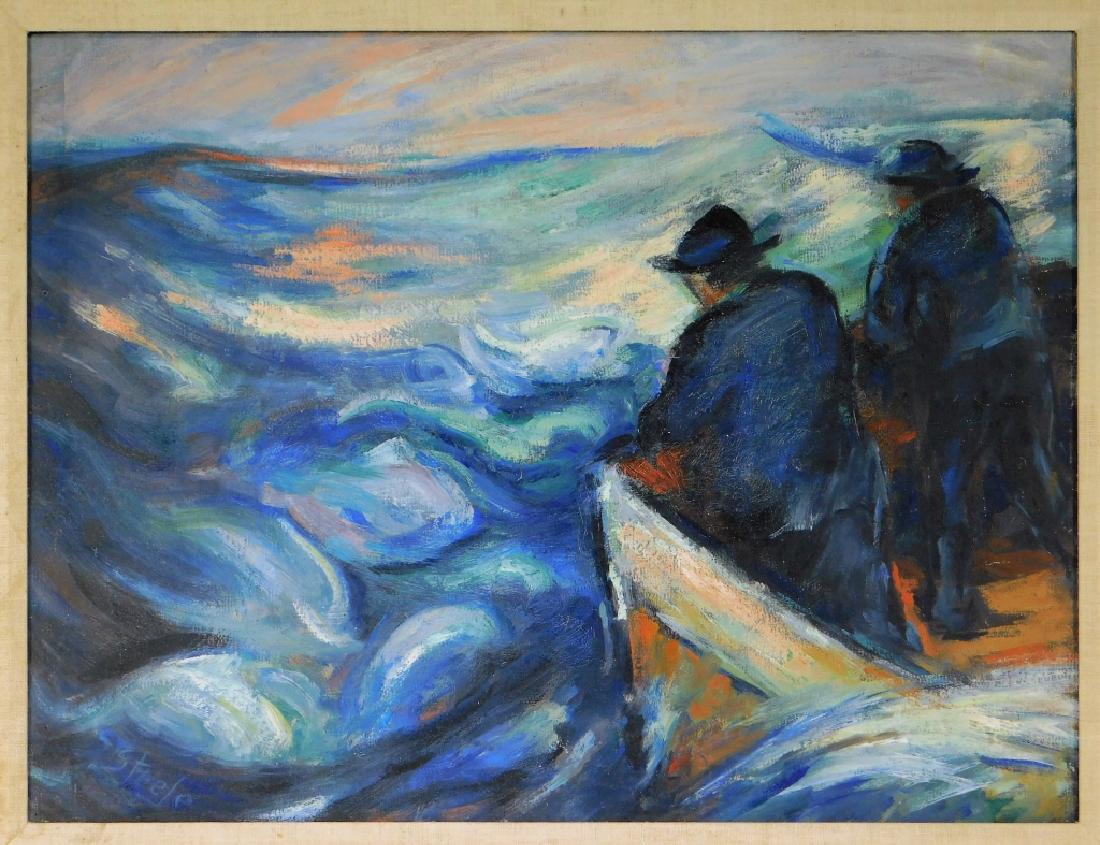 Jack Steele Post Impressionist Seascape Painting (1 of 6)