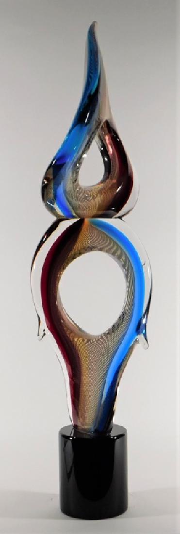Adriano Valentina Murano Art Glass Flame Sculpture (1 of 9)