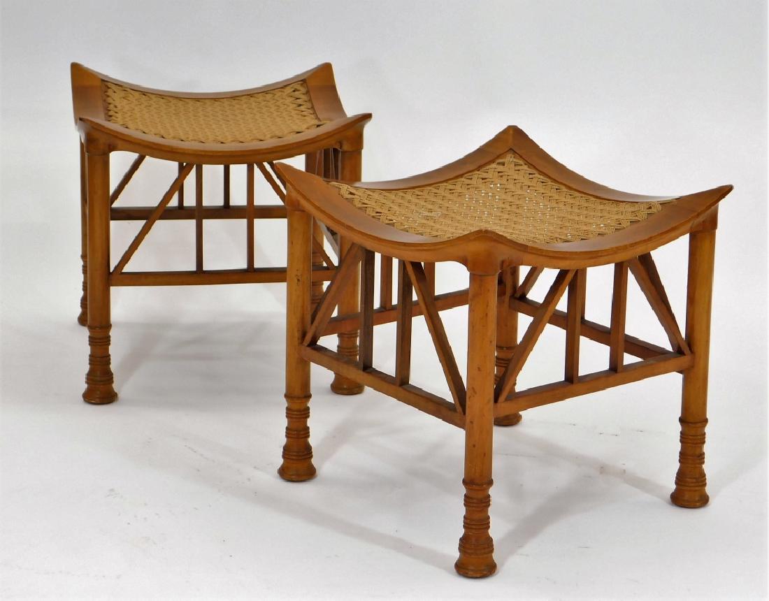 PR Leonard Wyburd Egyptian Revival Thebes Stool (1 of 7)