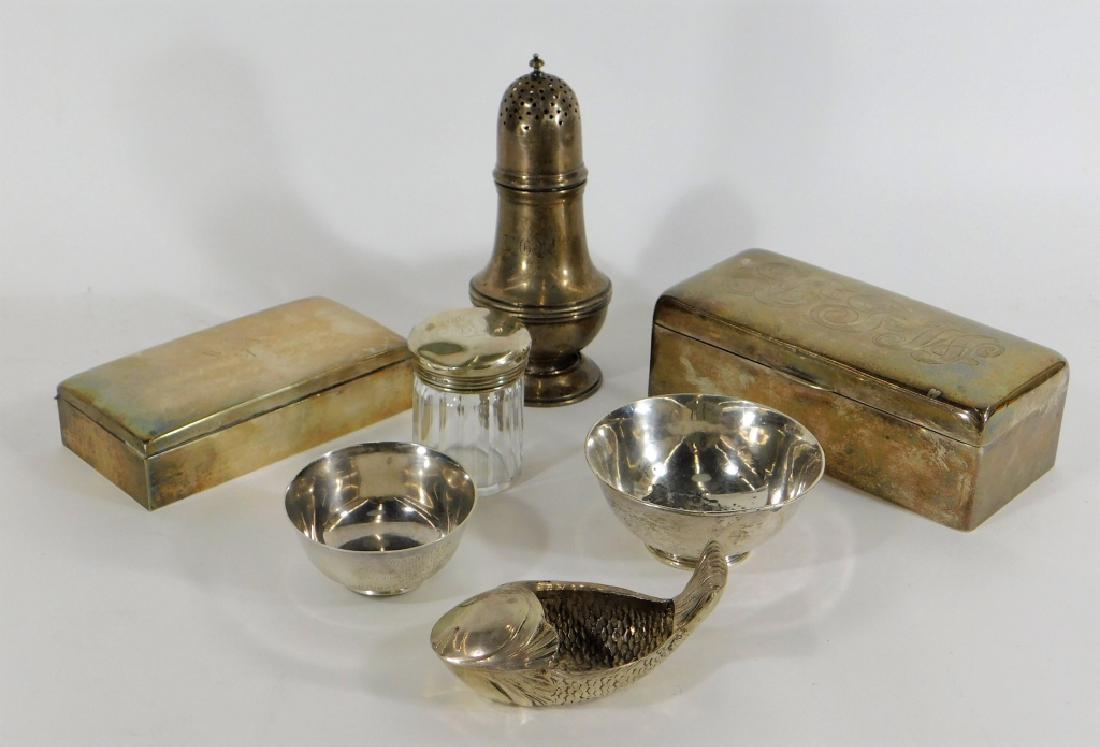 7PC Sterling Silver Box Hollow Ware Estate Group (1 of 8)