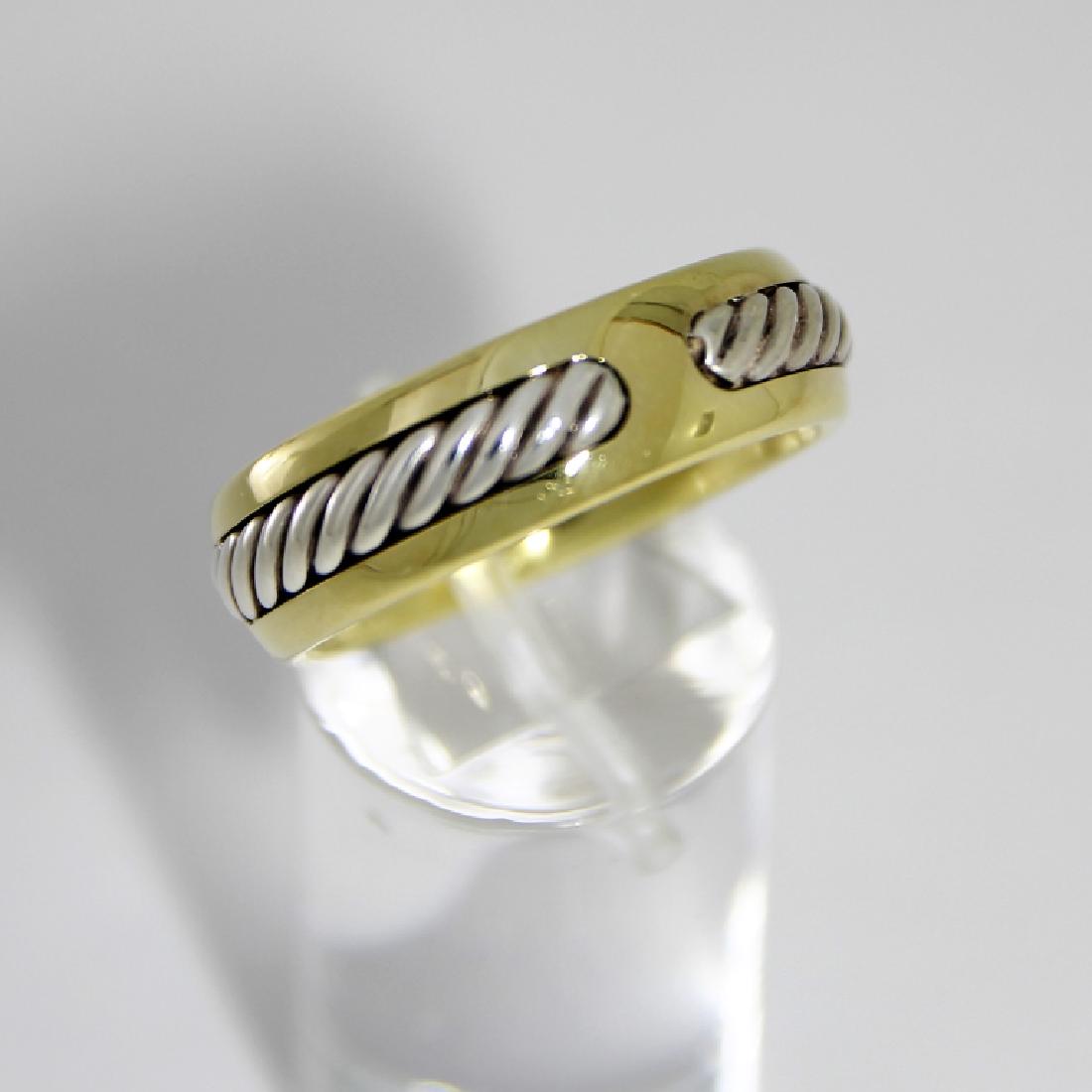 David Yurman Men's 14K Gold S.S. Cable Ring 11 (1 of 3)