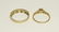 2 Estate 14K Gold Diamond Cubic Zirconia Rings - 4