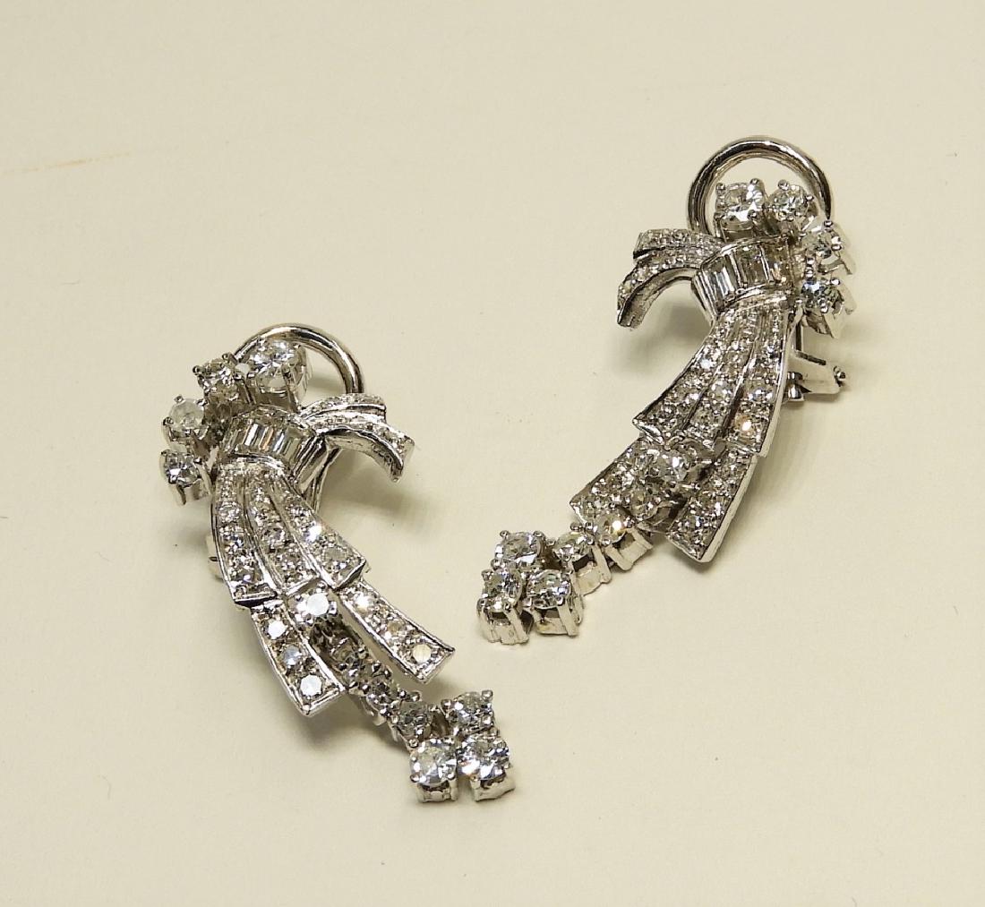 PR Elegant Estate 18K Gold Diamond Earrings (1 of 2)