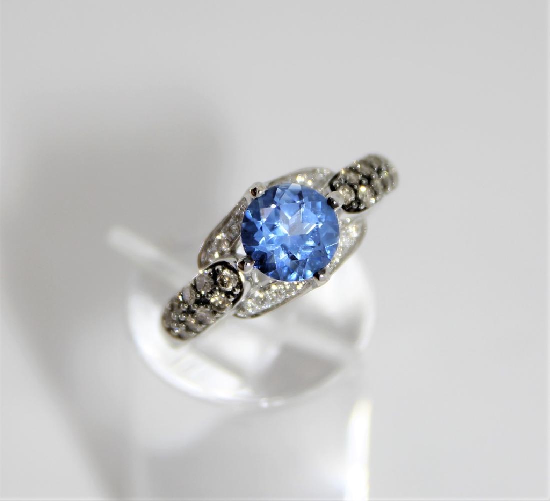 LeVian 14K Gold White Chocolate Diamond Topaz Ring (1 of 3)