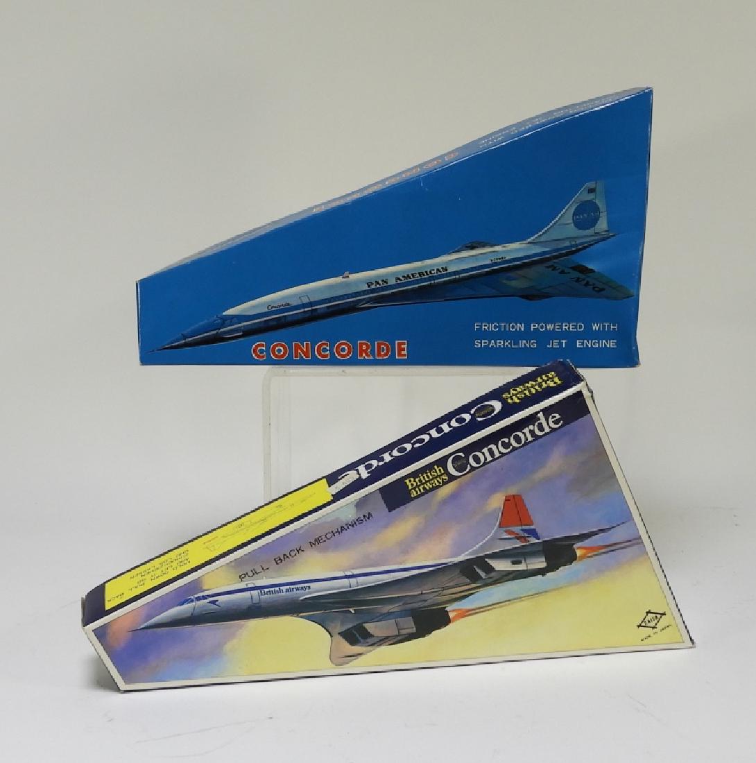 2 Daiya Japan Concorde Tin Litho Friction Planes (1 of 5)