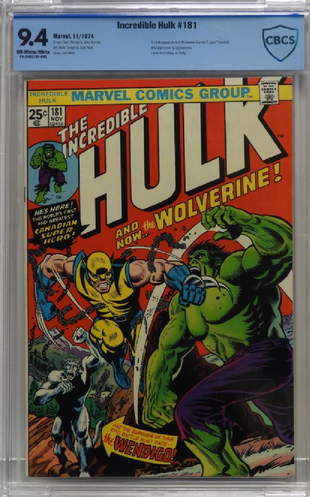 Marvel Comics Incredible Hulk 181 Cbcs 3 0 Sep 21 19 Bruneau Co Auctioneers In Ri Marvel Comics Incredible Hulk 181 Cbcs 3 0 Sep 21 19 Bruneau Co Auctioneers In Ri