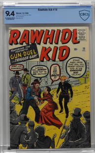 Atlas Marvel Comics Rawhide Kid #19 CBCS 9.4: United States,1960 Atlas Comics Rawhide Kid issue 19 from December, 1960. The book featured the first appearance of Susan Clark and Big Bill Corbett. When compared to the CGC census this book is the h